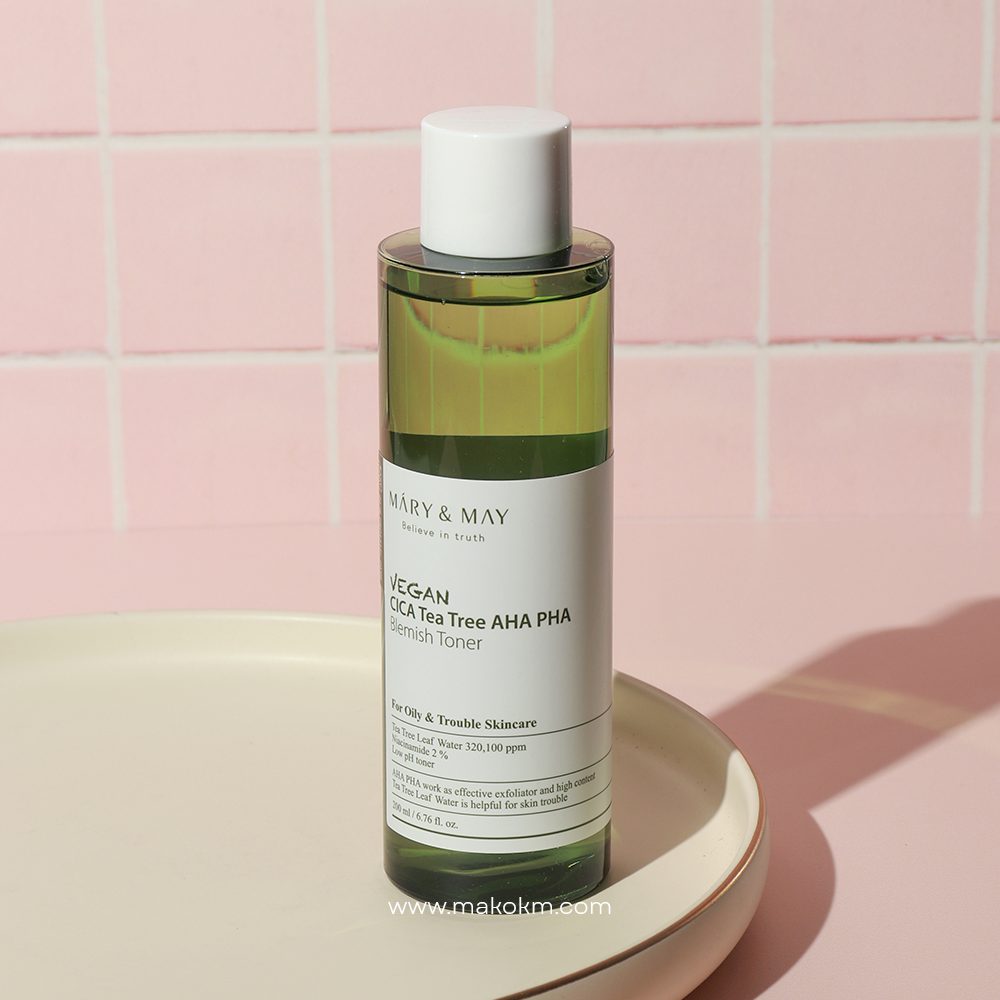 Mary&May Vegan CICA Tea Tree AHA PHA Toner 200ml