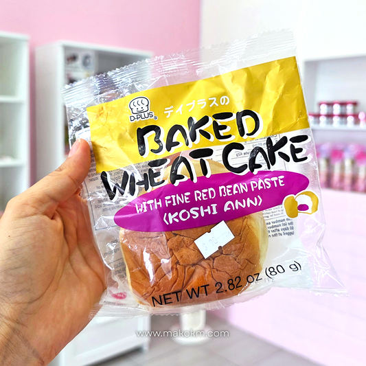 D-PLUS Natural Yeast Baked Wheat Bread #Sweet Red Bean Paste 80g