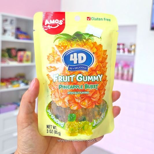 Amos 4d Gummy Fruits Burst-Pineapple 85g