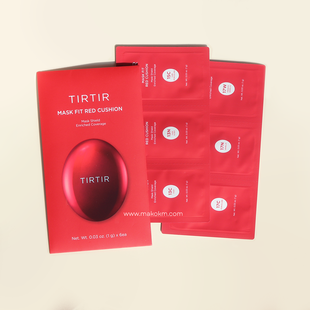 TIRTIR Mask Fit Red Cushion Kit de 6 Tonos (13C,13N,15C,17C,17N,17W)