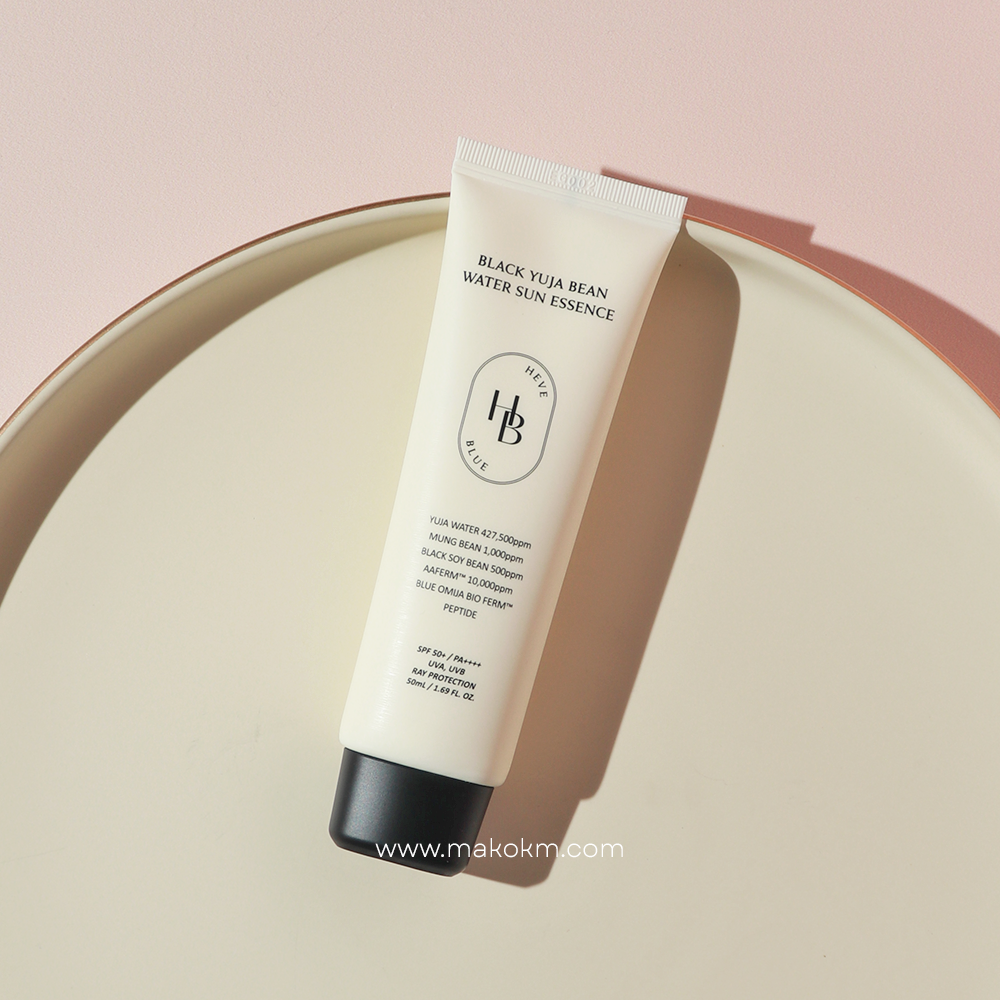 HEVEBLUE Black Yuja Bean Water Sun Essence 50ml