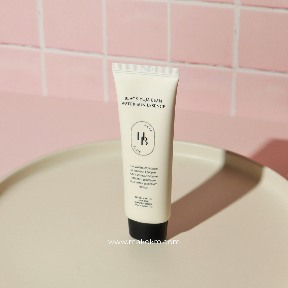 HEVEBLUE Black Yuja Bean Water Sun Essence 50ml