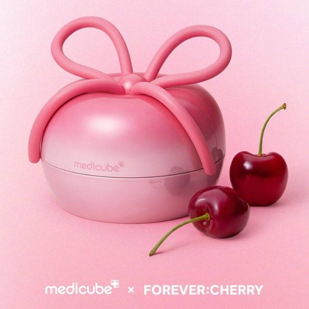 Medicube x FOREVER:CHERRY Ribbon Cherry Glass Hair Brush