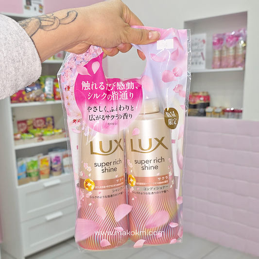 LUX Sakura Fragrance Shine & Smooth Shampoo Conditioner Duo 400g+400g