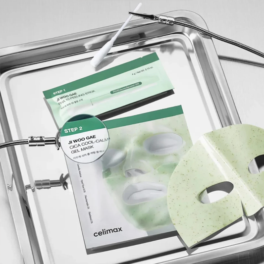 CELIMAX Ji Woo Gae Cica PHA Peel 2-Step Gel Mask 1 pz