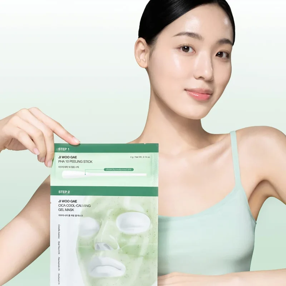 CELIMAX Ji Woo Gae Cica PHA Peel 2-Step Gel Mask 1 pz