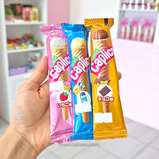 Calpico Mini Wafer Cone Chocolate & Milk & Strawberry Flavor