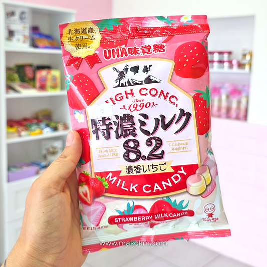 Uha Mikakuto Milk Candy #Sabor Fresa 72g